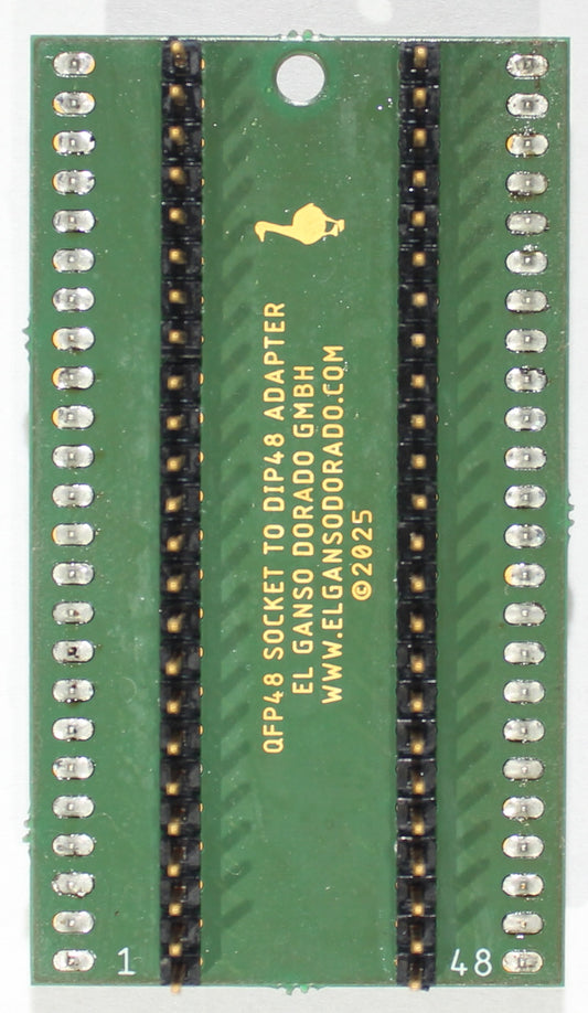 QFP48 socket to DIP48 Adapter